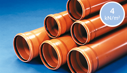 Underground Drainage Pipe System Coex 2000 DN/OD 110 - 500 / 4 kN/m²