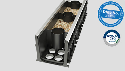 D-Rainclean filtration channel - without grating