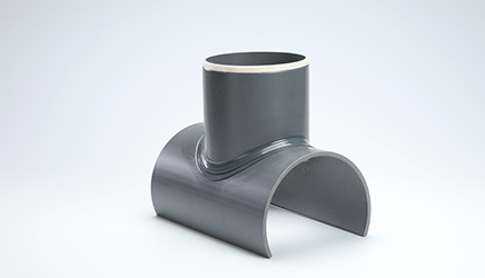 Funke Adhesive clamp 90° DN/OD 110 to 200