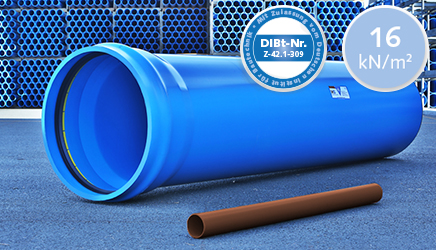 HS-Underground Drainage Pipe DN/OD 160 - 630 / 16 kN/m²