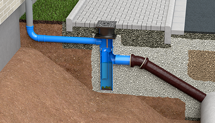 Funke Downpipe Sand Trap with smell stop