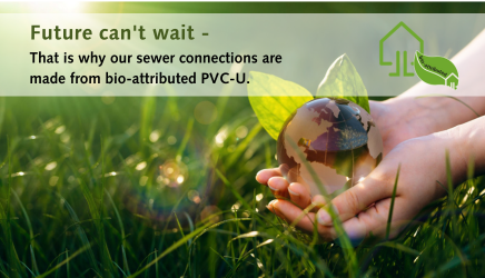 CO2 savings of up to 70% for sewer connections