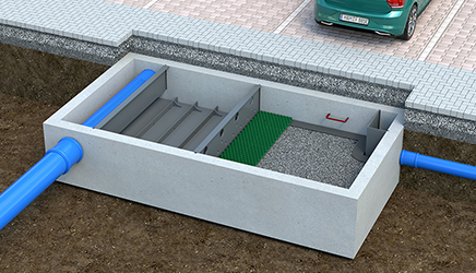 Funke Retention Filter System Concrete Version